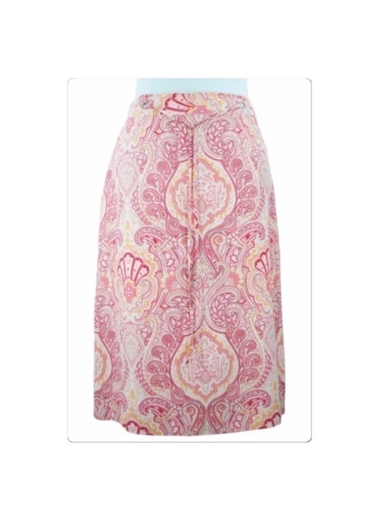 Banana Republic Dresses & Skirts - Banana Republic Victorian print silk skirt size 0